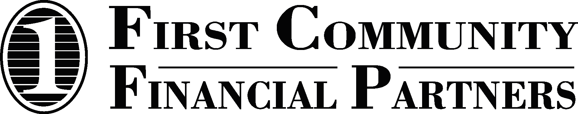 First Community Financial Partners Black Logo Vector Logo